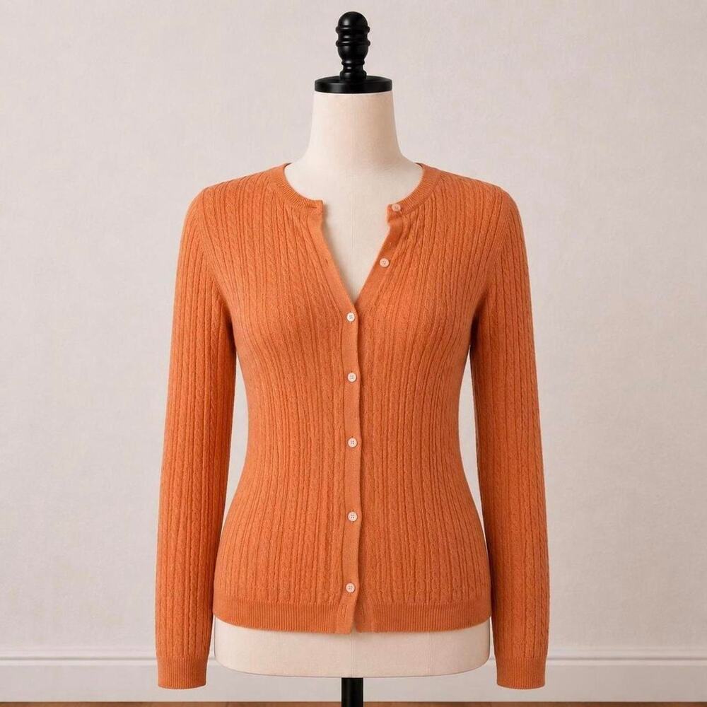Brooks brothers silk cashmere orange